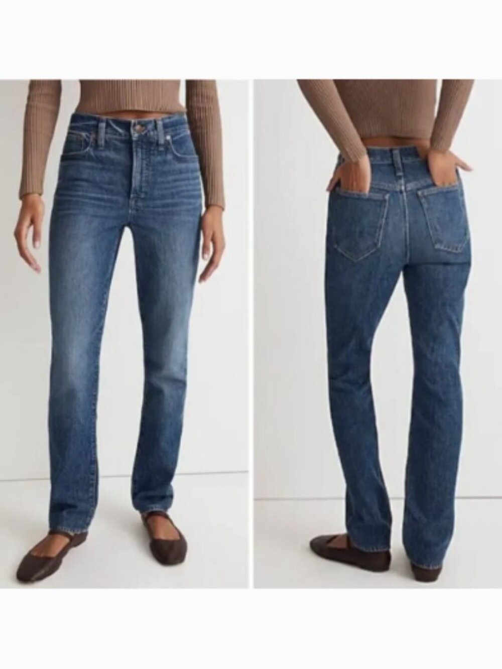 Madewell Size 28 The Perfect Vintage Jean in Blue Decatur Wash Taper EUC